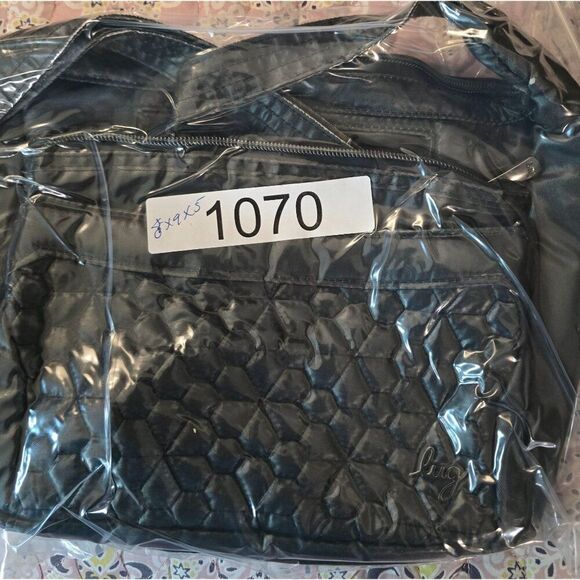 Lug Quilted Crossbody Bag With Multiple Zipper Pockets & Adjustable Strap - Picture 9 of 13